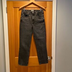 Agolde Women's Black Straight Leg Jeans